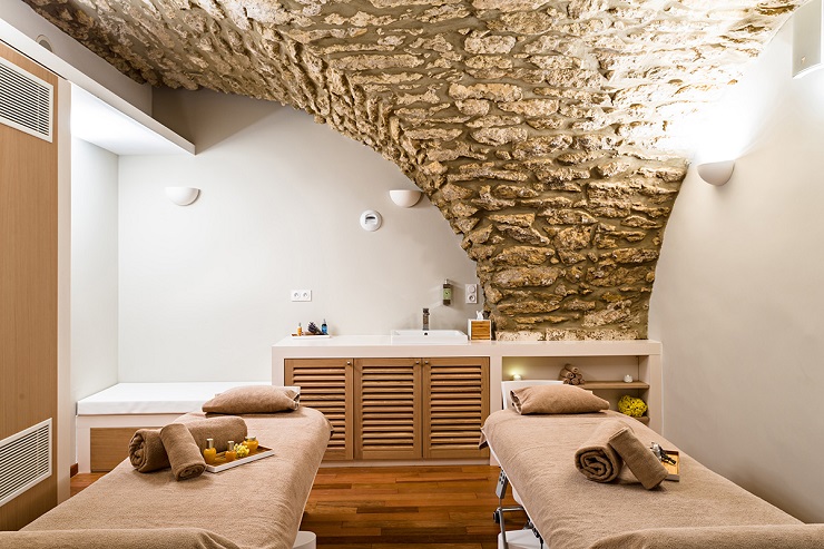 The spa at Moulin de Vernegues, Mallemort, Provence. Golf Planet Holidays.