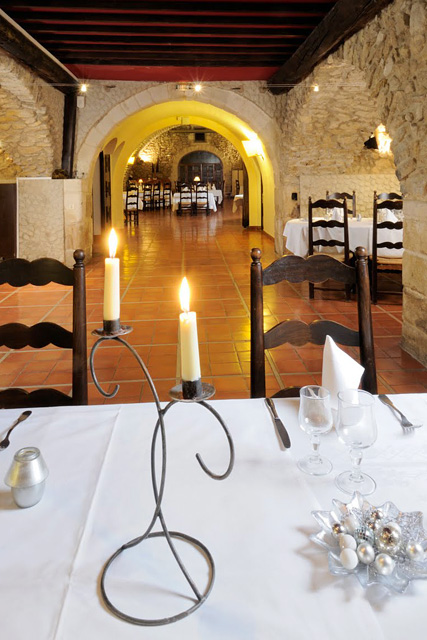 Table for two at Moulin de Vernegues, Mallemort, France