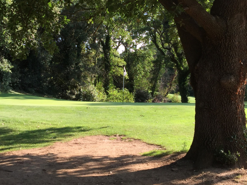 On the green at Nimes Campagne Golf Club south of France. Golf Planet Holidays