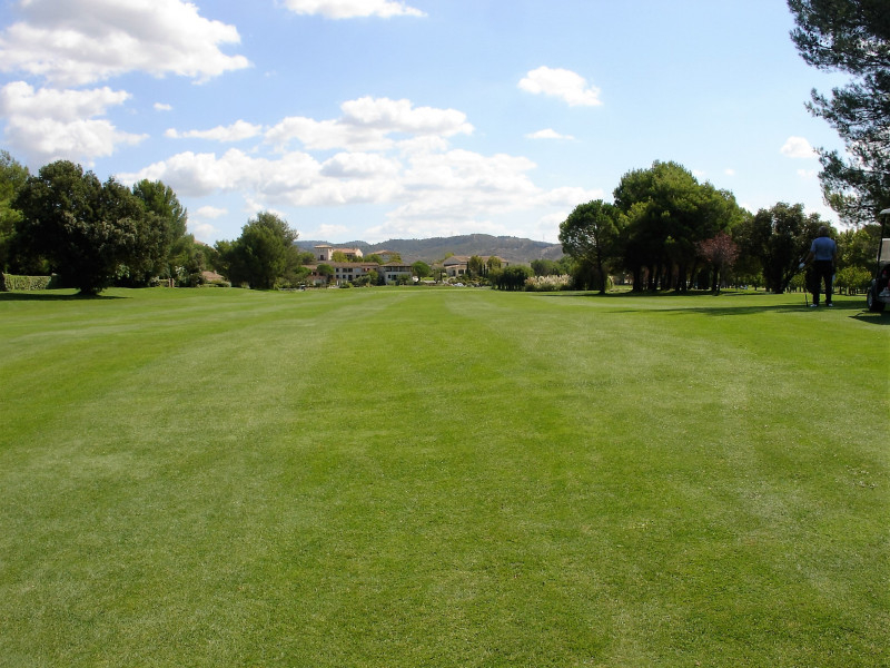 On the fairway at Pont Royal Golf Club, south of France. Golf Planet Holidays