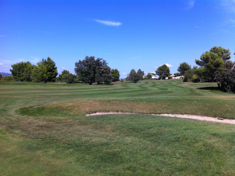 On the fairway at Pont Royal Golf Club, south of France. Golf Planet Holidays
