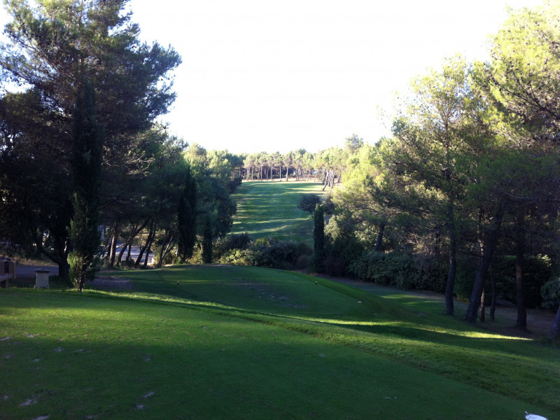 Elevated tee at Pont Royal Golf Club, south of France. Golf Planet Holidays