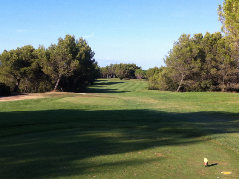 On the tee at Pont Royal Golf Club, south of France. Golf Planet Holidays