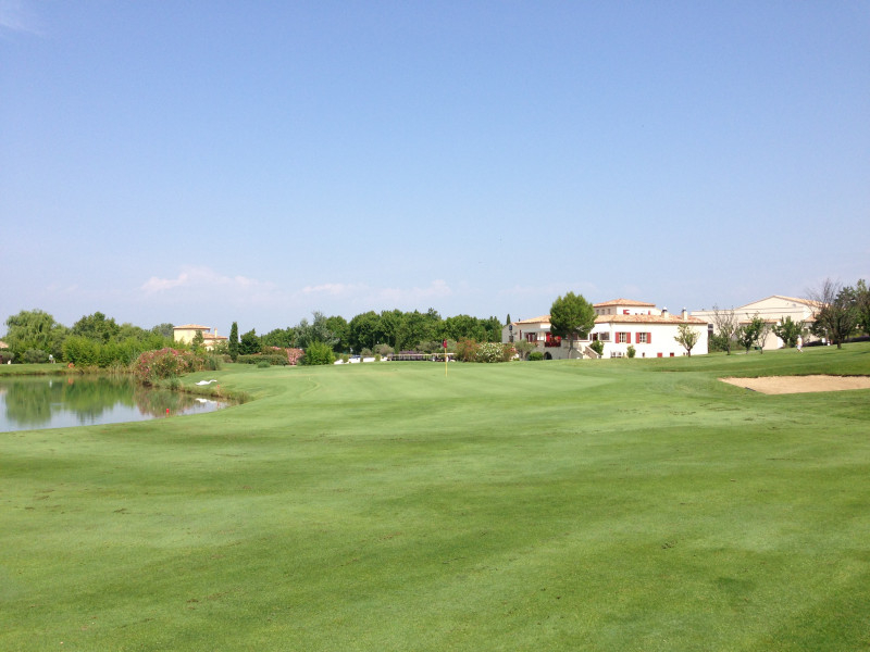 Towards the clubhouse at Pont Royal Golf Club, south of France. Golf Planet Holidays