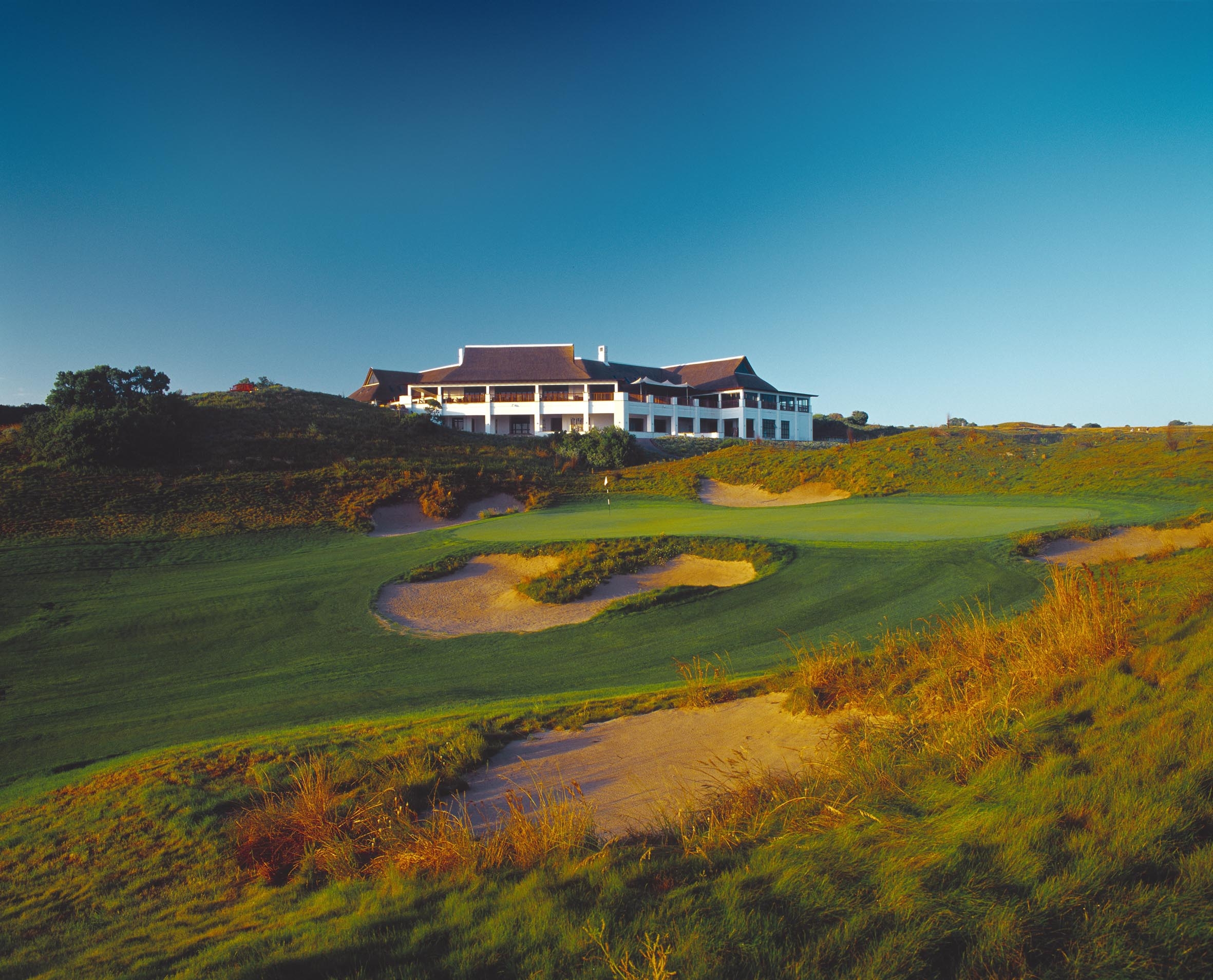 The clubhouse at St Francis Links golf course, South Africa