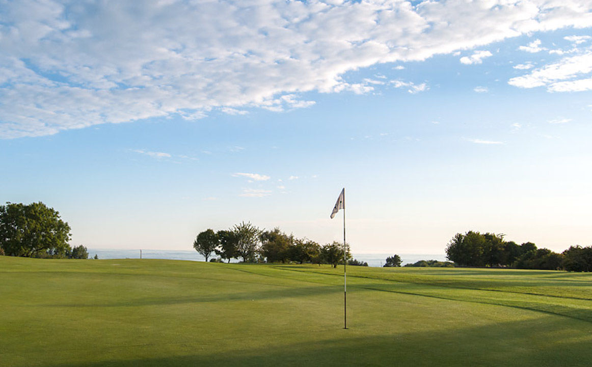 On the green at Broadway Golf Club, Cotswolds, England