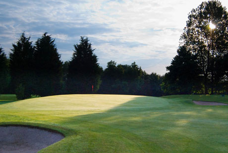 On the green at Chipping Sodbury Golf Club, Bristol, England