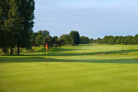 On the green at Chipping Sodbury Golf Club, Bristol, England