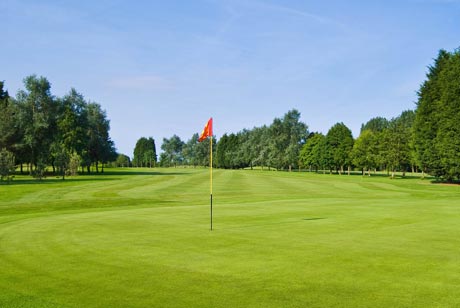 Blue skies over Chipping Sodbury Golf Club, Bristol, England