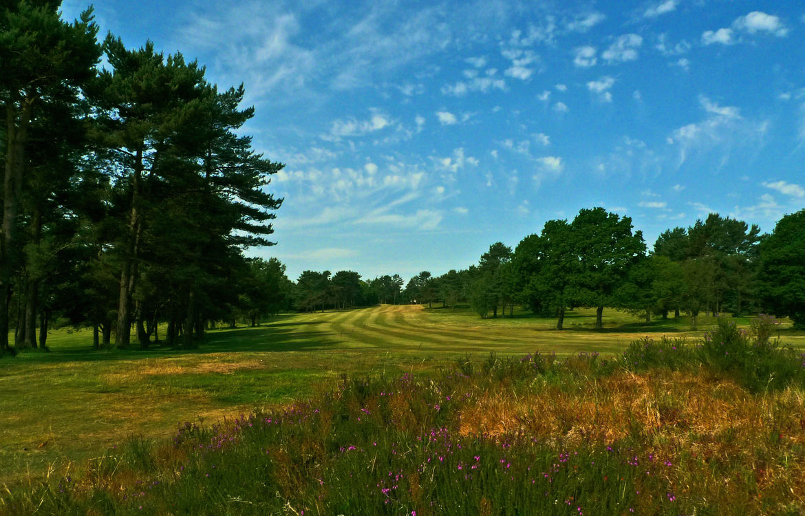The third hole at Crowborough Beacon Golf Club, England