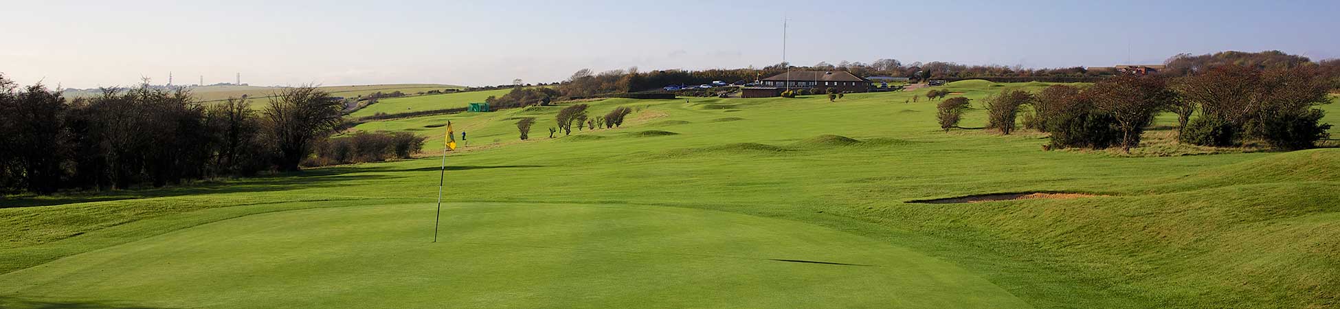 The third hole at Dyke Golf Club, Brighton, England
