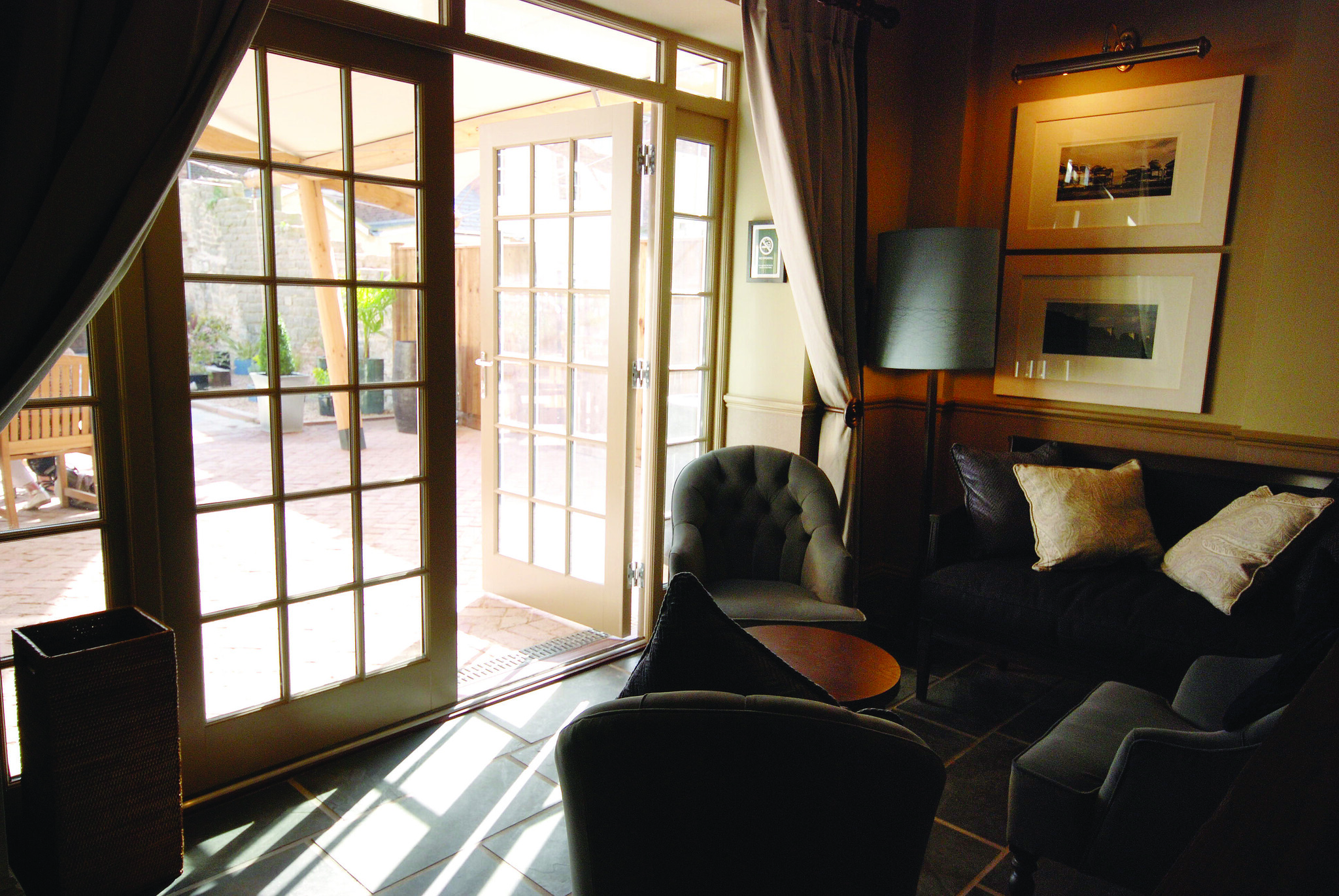 Terrace space at Hotel Du Vin, Poole, England