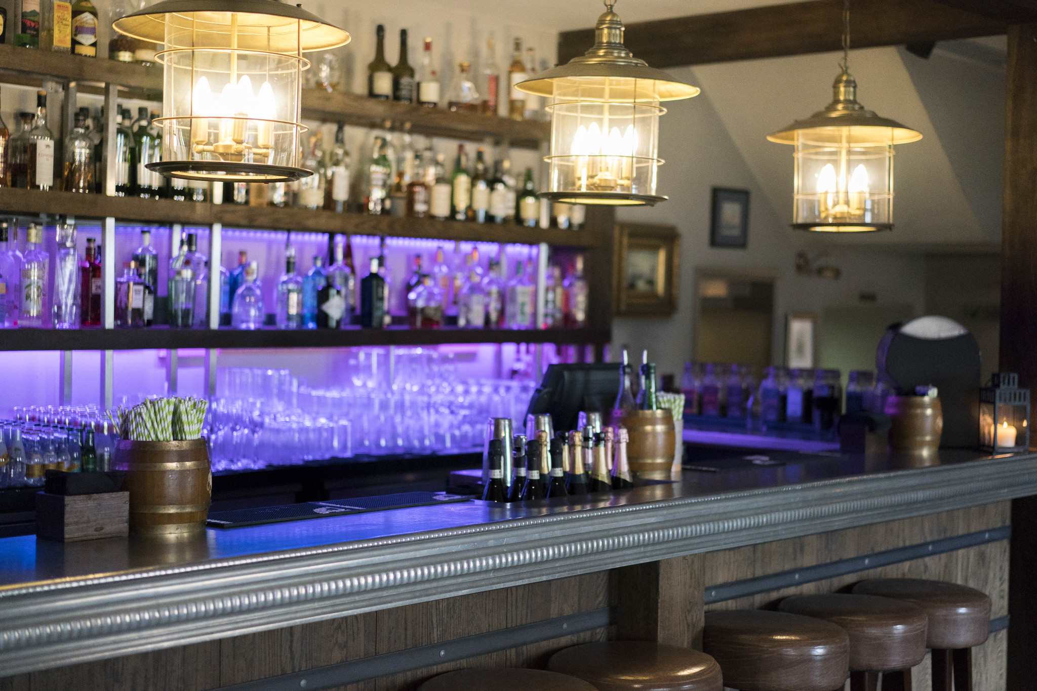 The bar at Hotel du Vin, Poole, England