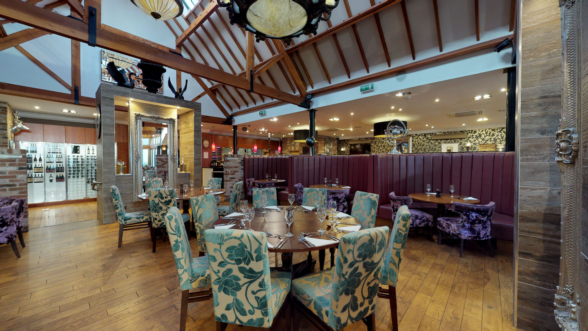 Dining at Old Thorns Hotel and Resort, Hampshire, England
