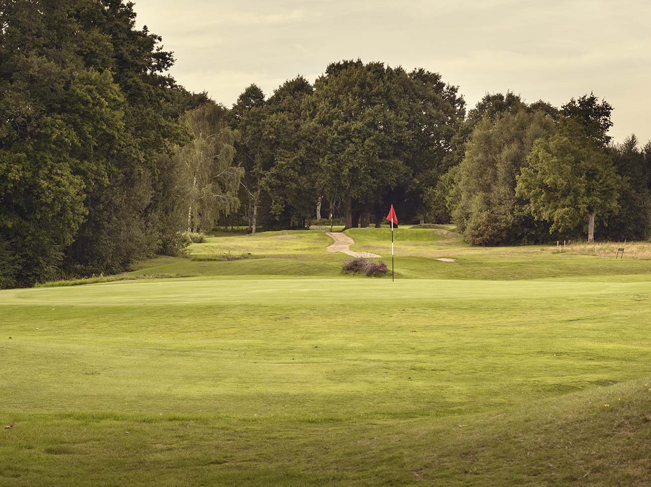 A par three at Piltdown Golf Club, Uckfield, England