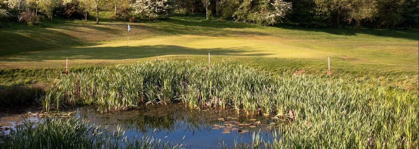 The tenth hole at Pyecombe Golf Club, Brighton, England