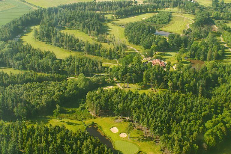 The fourth hole at Remedy Oak Golf Course, Dorset, England