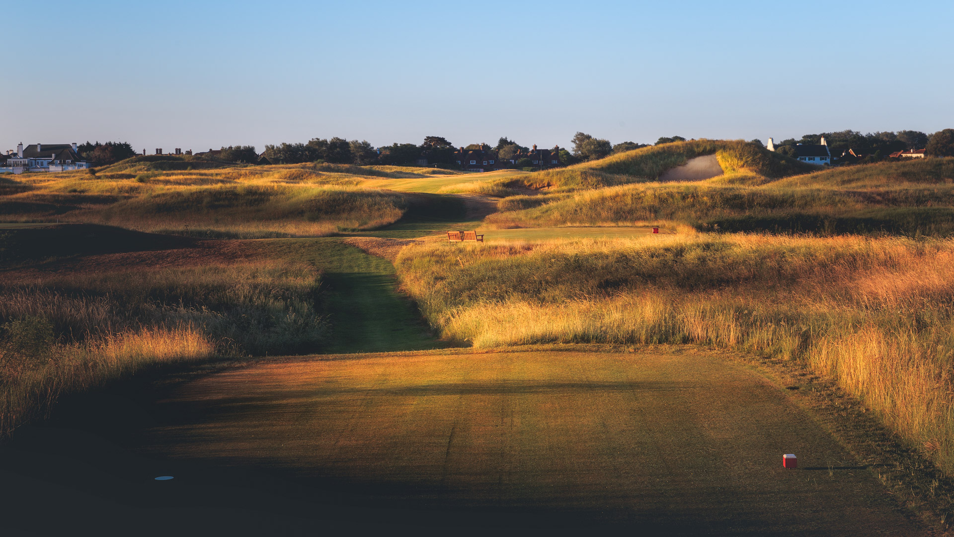 The fourth tee at Royal St Georges Golf Club, Sandwich, Kent, England