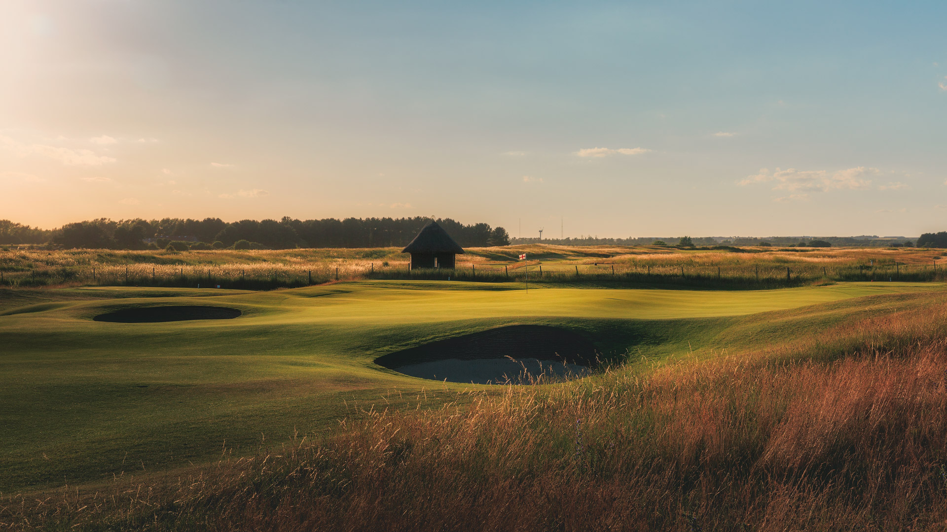 The 13th hole at Royal St Georges Golf Club, Sandwich, Kent, England