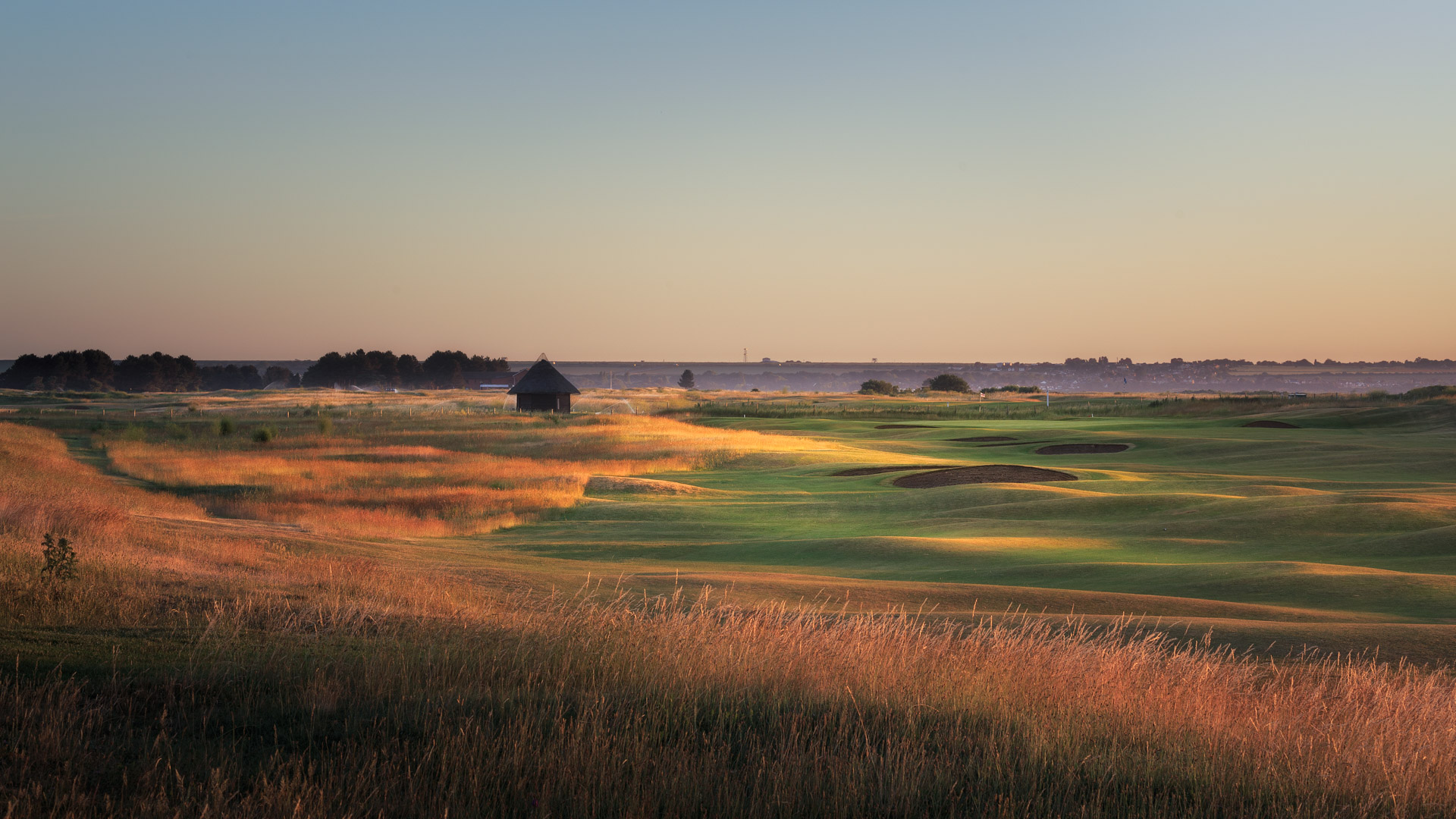 The 13th fairway at Royal St Georges Golf Club, Sandwich, Kent, England