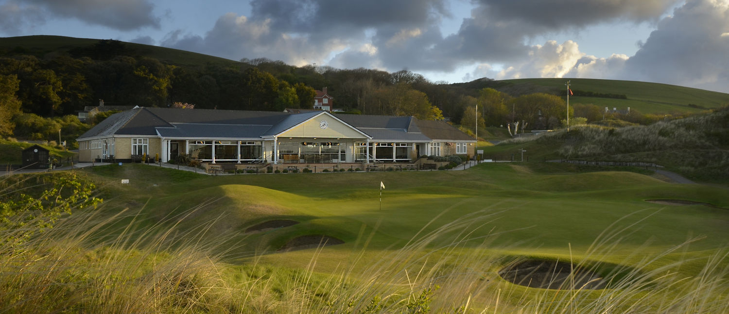 The clubhouse at Saunton Golf Club, Devon, United Kingdom