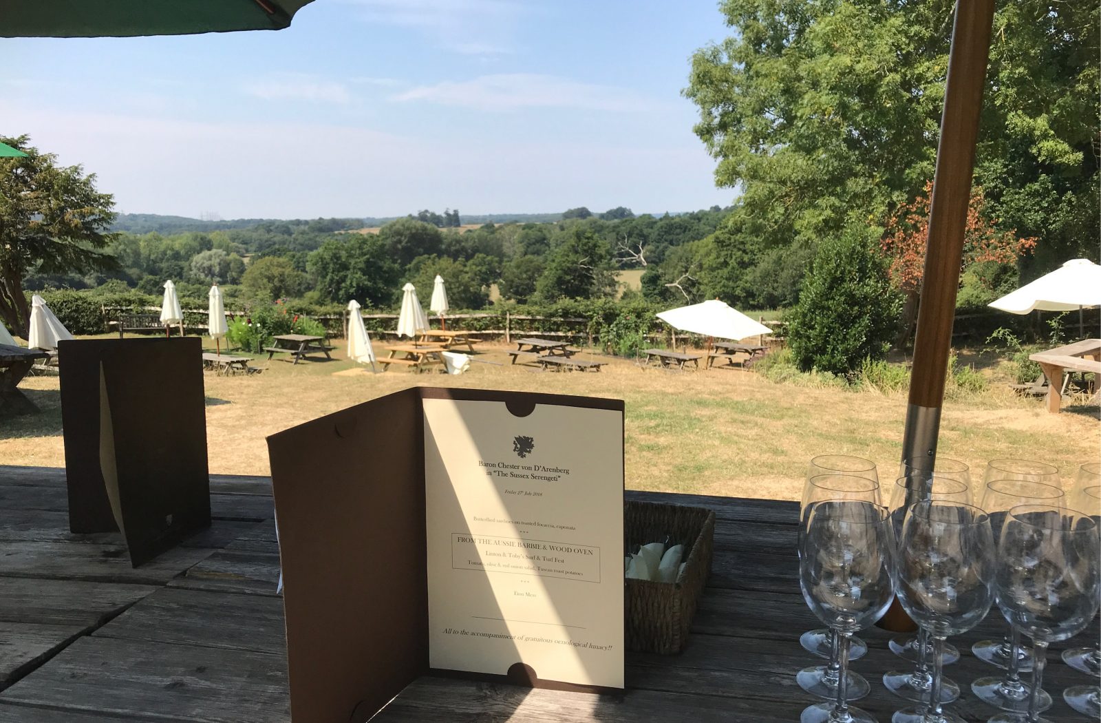 The garden at The Griffin Inn, Fletching, England