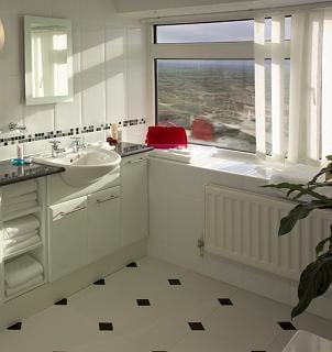 A bathroom at The Saunton Sands Hotel, Devon, England. Golf Planet Holidays