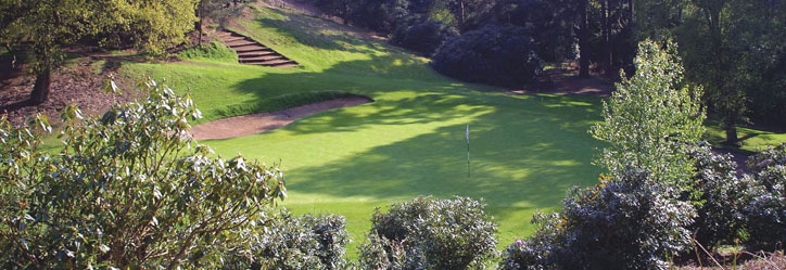 On the green at Woburn - The Duke's Golf Course-Milton Keynes, England. Golf Planet Holidays