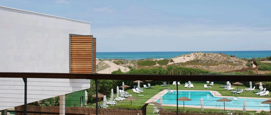 The outdoor pool at Parador El Saler Hotel, Valencia, Spain