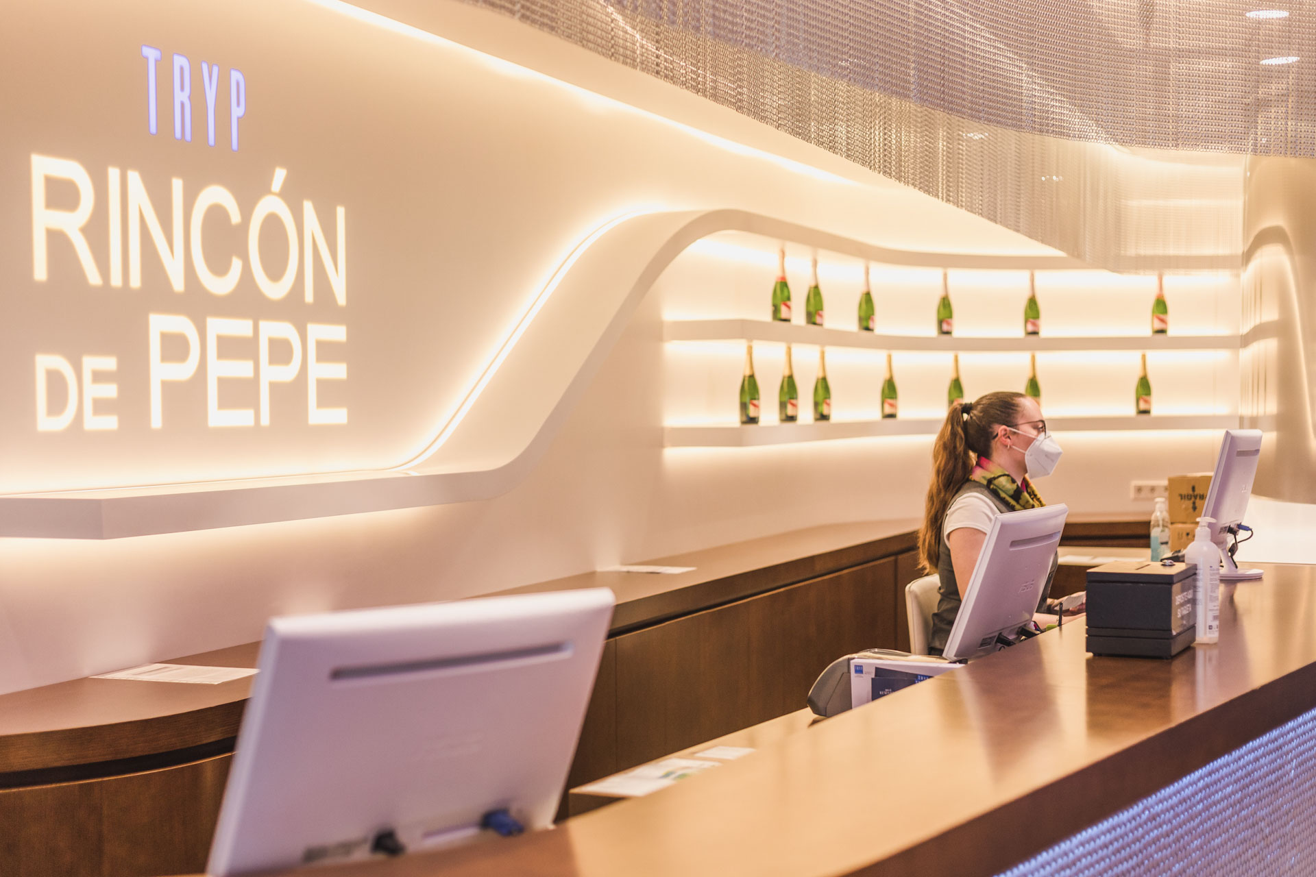 The reception at Tryp Rincon de Pepe Hotel, Murcia, Spain