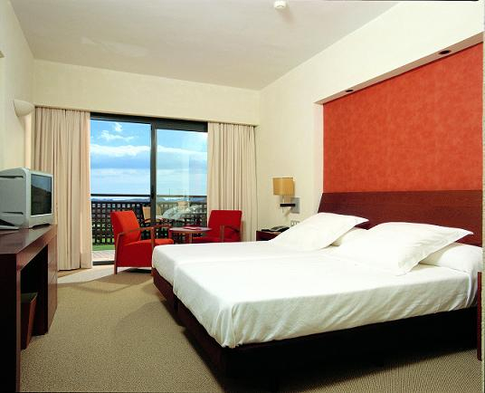 A double bedroom at hotel Valle del Este, Murcia, Spain