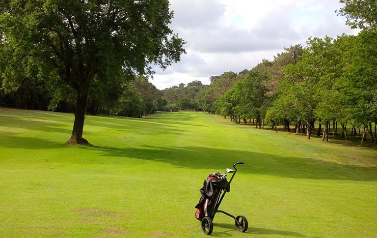 Ready to play at Archachon Golf Club, Bordeaux, south-west France