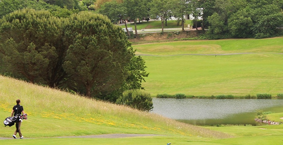 Towards the next shot at Arcangues Golf Club, Biarritz, south west France