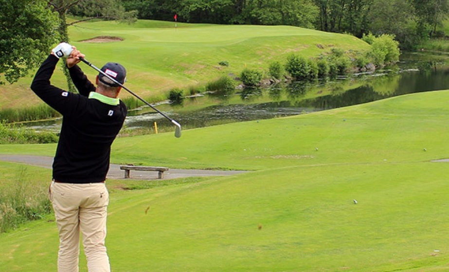 On the tee at Arcangues Golf Club, Biarritz, south west France