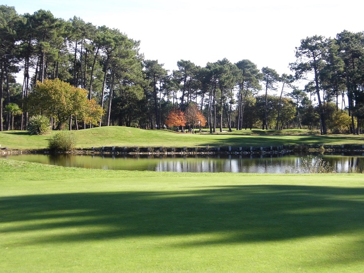 Over the water at Biscarrosse Golf Club, near Bordeaux, south west France