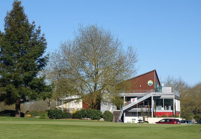 The clubhouse at Bordeaux Lac Golf Club, close to the city in south west France