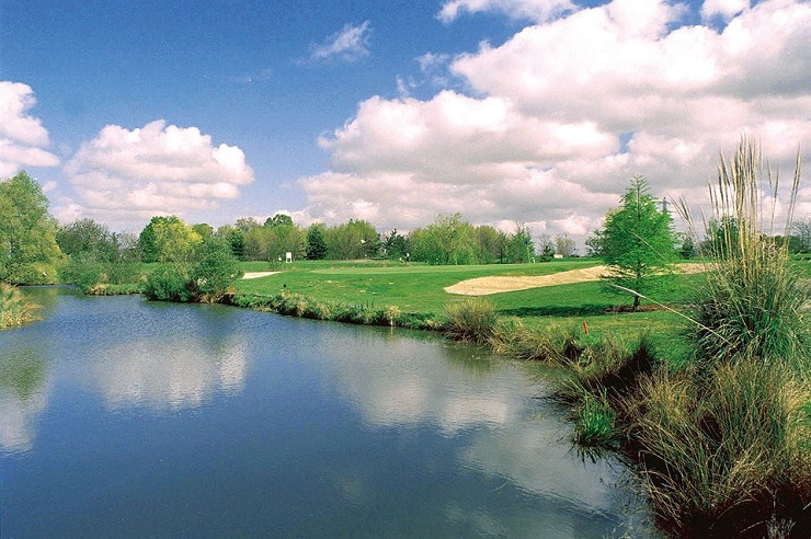Over the water at Bordeaux Lac Golf Club, close to the city in south west France
