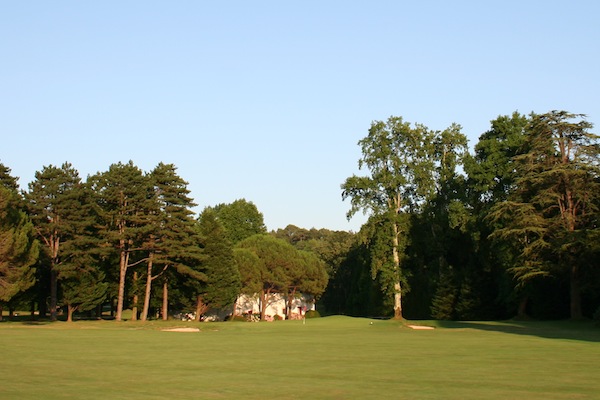 Towards the clubhouse at Chantaco Golf Club, Biarritz, south west France.