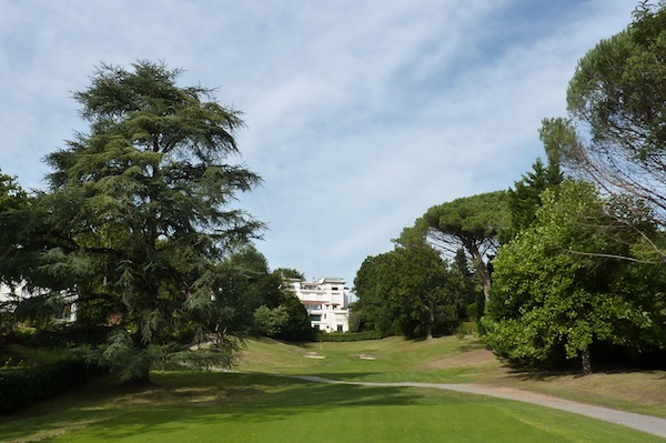 Towards the finish at Chantaco Golf Club, Biarritz, south west France.