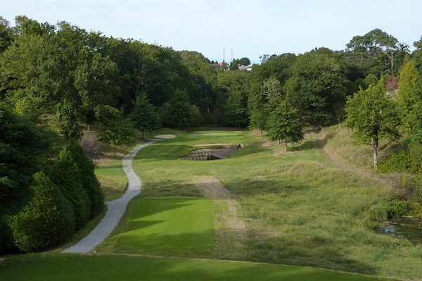 From the tee at Chantaco Golf Club, Biarritz, south west France.