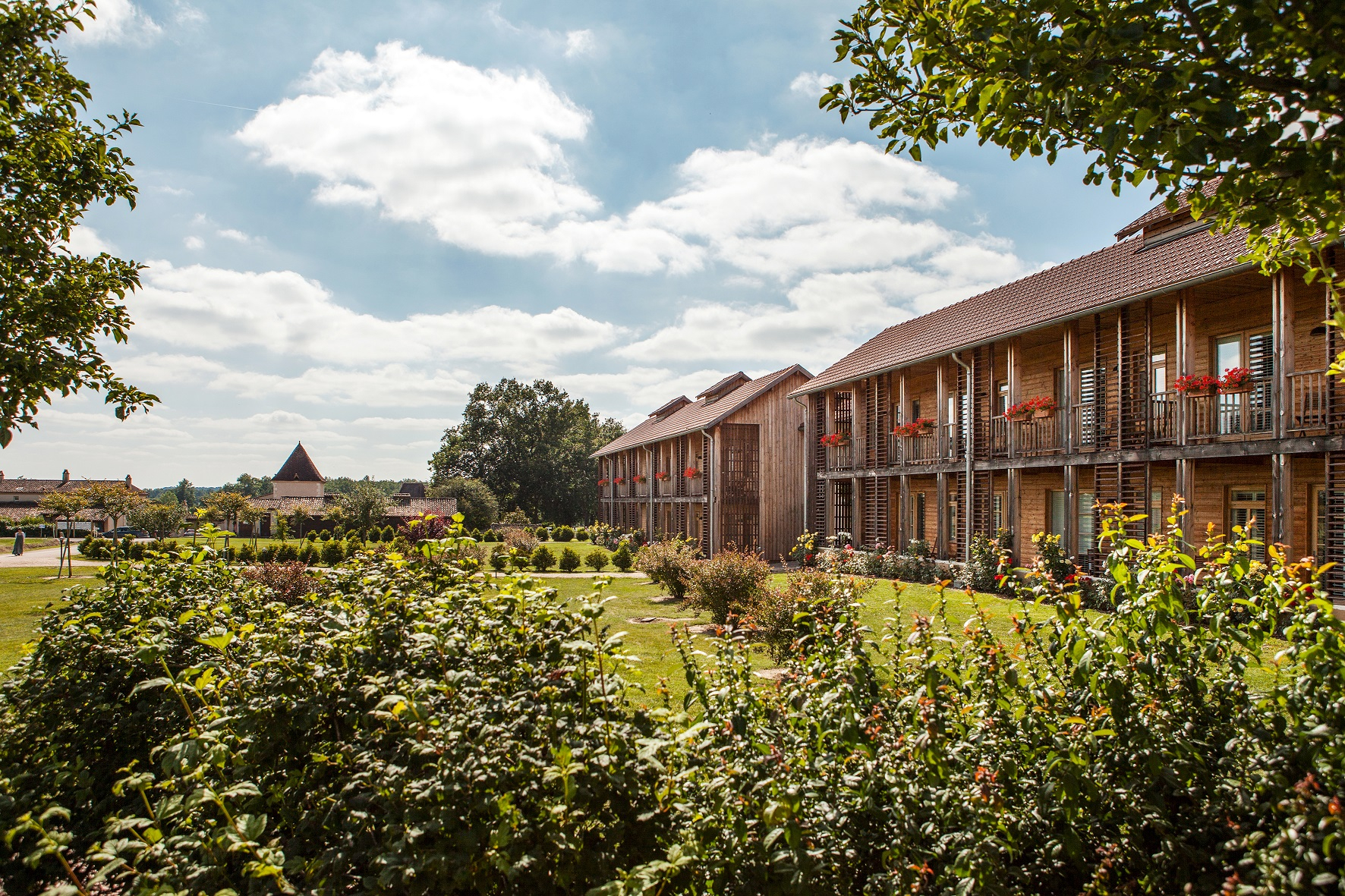 View of the Relais at Chateau des Vigiers, Dordogne, France. Golf Planet Holidays.