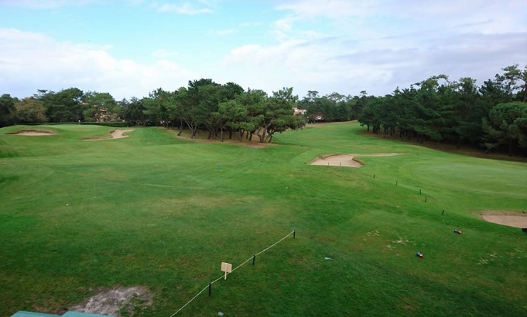 On the tee at Chiberta Golf Club, Biarritz, France
