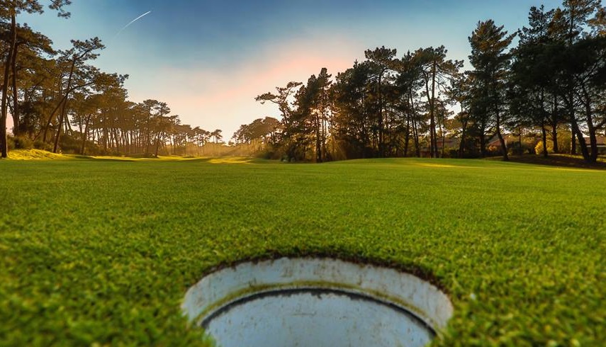 In the hole at Chiberta Golf Club, Biarritz, France