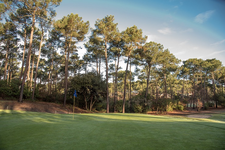 On the green at Lacanau Golf Club, near Bordeaux, France
