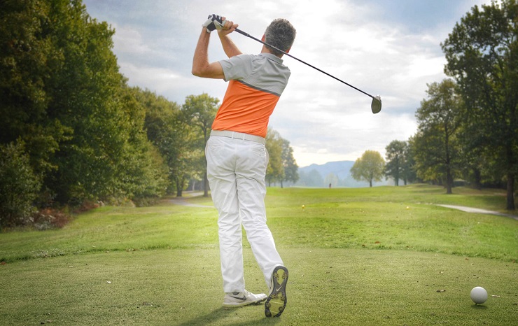 On the tee at Makila Golf Club, Biarritz, France