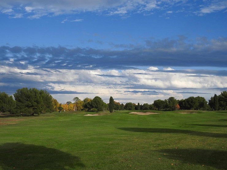 Countryside setting at Margaux Golf Club, near Bordeaux, south west France