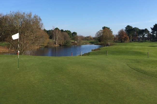 On the green at Pessac Golf Club, near Bordeaux, south west France