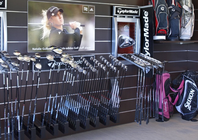 The shop at Pessac Golf Club, Bordeaux, south west France