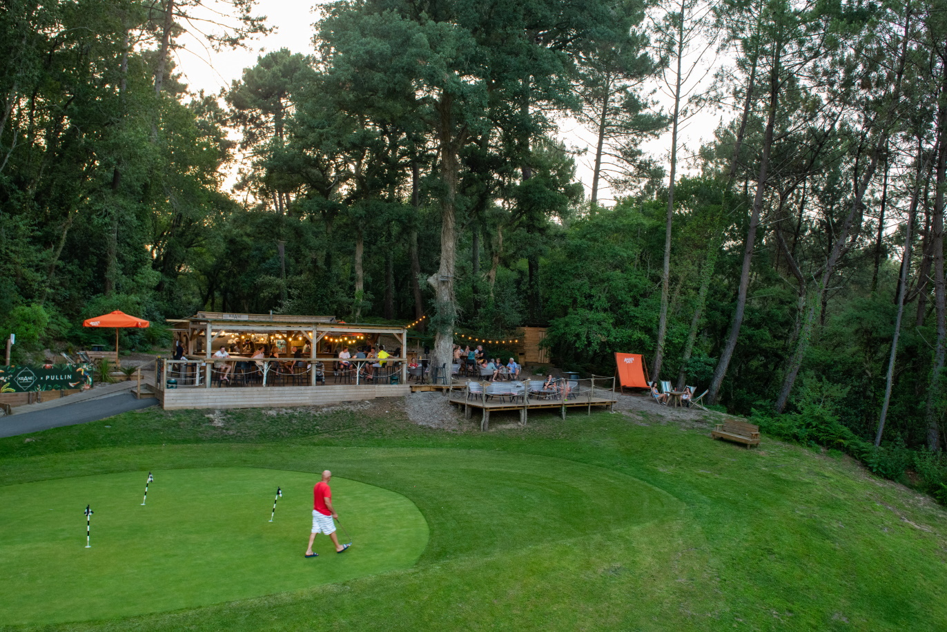 The practice area at Seignosse Golf Club, South-west France