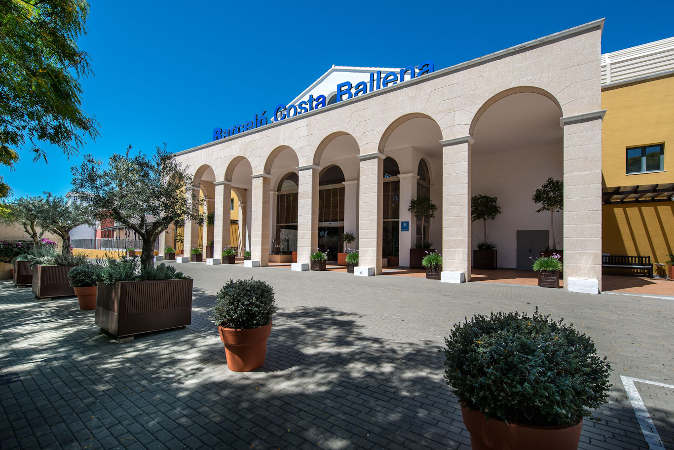 The entrance to Barcelo Costa Ballena Golf and Spa resort, south west Spain